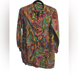 70’s Throwback Handmade Multi-Colour Jacket/Shirt ✨ Retro Statement Piece